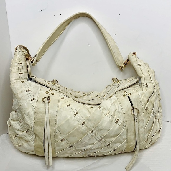 Treesje Handbags - Treesje Marseille large Hobo in vanilla /gold stud